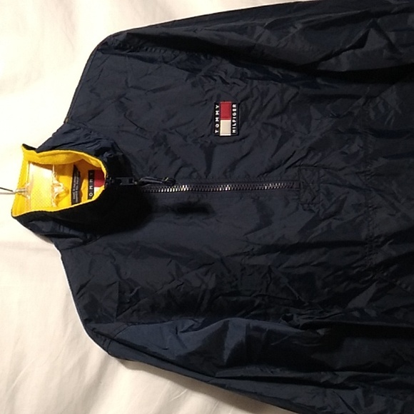 SALE! Tommy Hilfiger Half Zip Pullover Windbreaker Jacket Sz.S/P Oversized - Picture 4 of 11